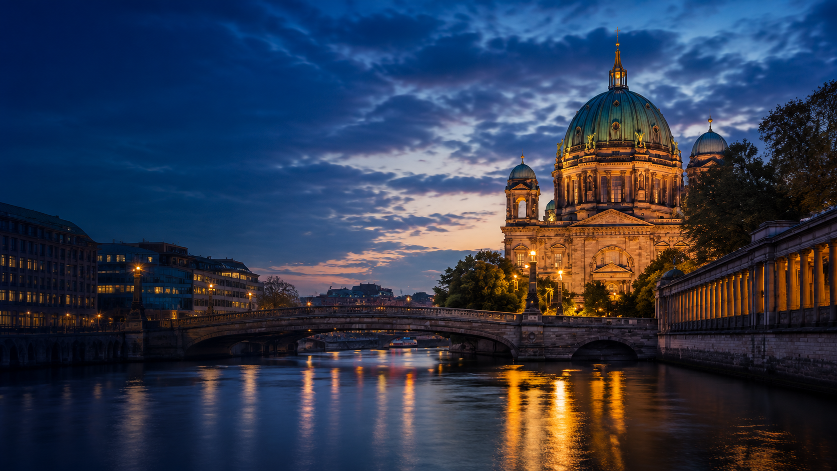 European city skyline representing Schengen travel from the United Kingdom